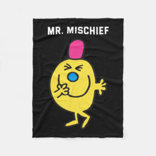 Mr Mischief Design Fleece Deken