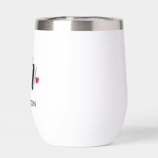 Mr Modern Black Script Personalized Wedding (Achterkant)