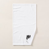 Mr. Modern Brush Font Wedding Jubileum Paar Bad Handdoek (Handdoek)