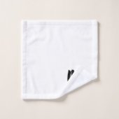 Mr. Modern Brush Font Wedding Jubileum Paar Bad Handdoek (Wasdoekje)