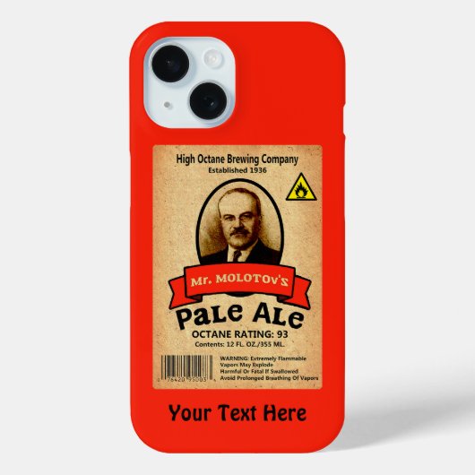 Mr Molotov's Bleke Ale Label Hoesje-Mate iPhone ho Case-Mate iPhone Case (Achterkant)