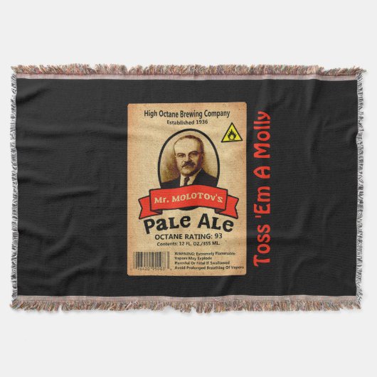 Mr. Molotov's Pale Ale Etiket Deken (Voorkant)