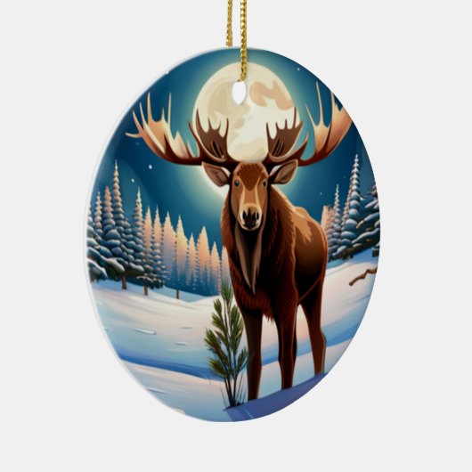 Mr Moose Keramisch Ornament (Rechts)