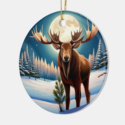 Mr Moose Keramisch Ornament (Links)