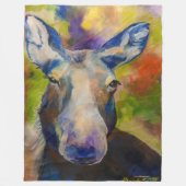 Mr Moosey Moose Alaskan Fleece Deken (Voorkant)