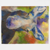 Mr Moosey Moose Alaskan Fleece Deken (Voorkant (Horizontaal))