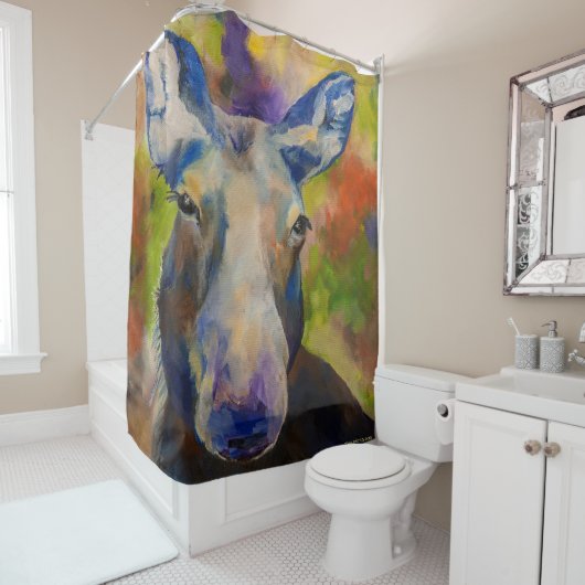 Mr Moosey Moose douchegordijn (In situ)