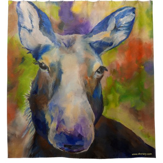 Mr Moosey Moose douchegordijn (Voorkant)