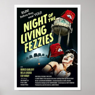 Mr. Moribund - Nacht van het Levende Fezzies poste Poster