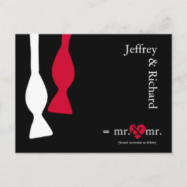 Mr & Mr Doe de Math Postcard Aankondigingskaart