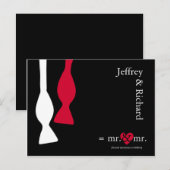 Mr & Mr Doe de Math Postcard Aankondigingskaart (Voorkant / Achterkant)