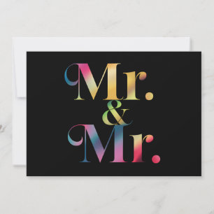 Mr & Mr Gay Bachelor Party Homohuwelijk Kaart