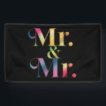 Mr & Mr Gay Bachelor Party Homohuwelijk Spandoek<br><div class="desc">Mr & Mr Gay Bachelor Party Homohuwelijk</div>