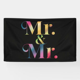 Mr & Mr Gay Bachelor Party Homohuwelijk Spandoek