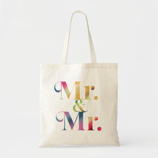 Mr & Mr Gay Bachelor Party Homohuwelijk Tote Bag (Voorkant)