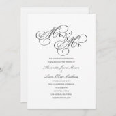 Mr & Mr | Gay bruiloft uitnodiging (Voorkant / Achterkant)