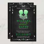 Mr & Mr - Gay bruiloft uitnodiging (Voorkant / Achterkant)