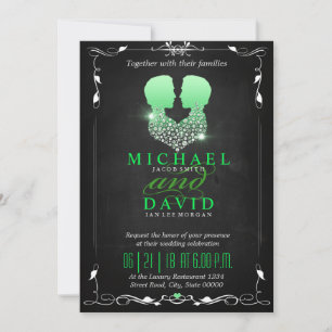 Mr & Mr - Gay bruiloft uitnodiging