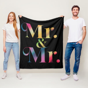 Mr. & Mr. Gay vrijgezellenfeest homoseksueel huwel Fleece Deken