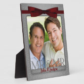 Mr & Mr Gay Wedding Foto in Silver Fotoplaat (Zijkant)