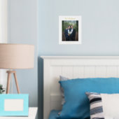 Mr & Mr Last Name Modern Script Wedding Photo Folie Afdrukken (Insitu (Slaapkamer))