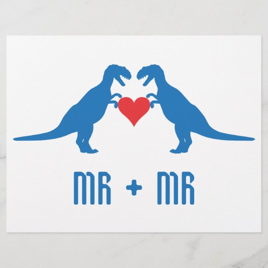 Mr.+Mr. - Liefde is Liefde Dinosauriërs Flyer (Voorkant)