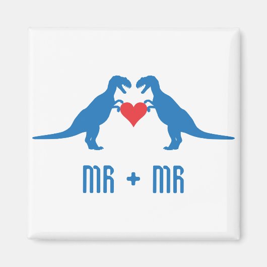 Mr.+Mr. - Liefde is Liefde Dinosauriërs Magneet (Voorkant)