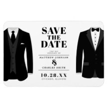 Mr. & Mr Modern Black Wedding Tux - Bewaar de datu