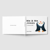 Mr & Mr Penguins Wedding Guest Book (Aangepast) Gastenboek (Volledig)