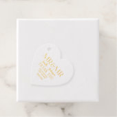Mr & Mr Tekst Goud en Zilver Gay Bruiloft Bedankjes Labels (Met doos)