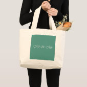 Mr & Mr Typografie Grote Tote Bag (Voorkant (product))