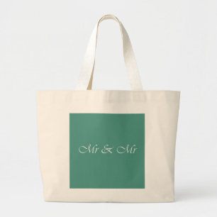 Mr & Mr Typografie Grote Tote Bag