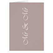 Mr & Mr Typography Beige (Voorkant)