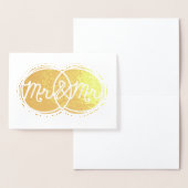 Mr & Mr Wedding - Blank Inside Folie Kaarten (Display)