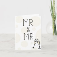 Mr & Mr Wedding Card
