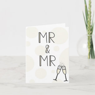 Mr & Mr Wedding Card Kaart