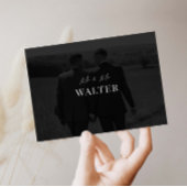 Mr & Mr Wedding Foto Dank u Kaart