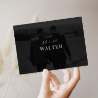 Mr & Mr Wedding Foto Dank u Kaart