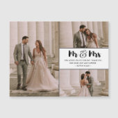 Mr Mrs 3 foto bruiloft Dank u (Voorkant)