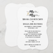 Mr. & Mrs. - Aankondiging huwelijk (Voorkant / Achterkant)