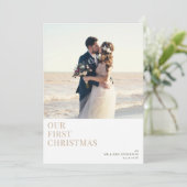 MR & MRS | Aankondiging vakantiebruiloft (Staand voorkant)