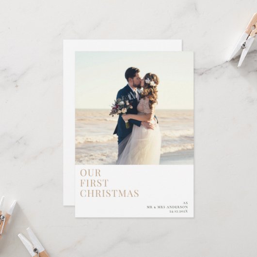 MR & MRS | Aankondiging vakantiebruiloft (Voorkant / Achterkant in situ)