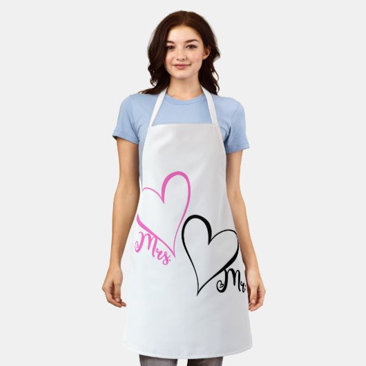 Mr. & Mrs. Apron Schort (Gedragen)