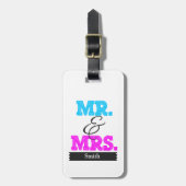 Mr & Mrs Bagagelabel (Voorkant verticaal)
