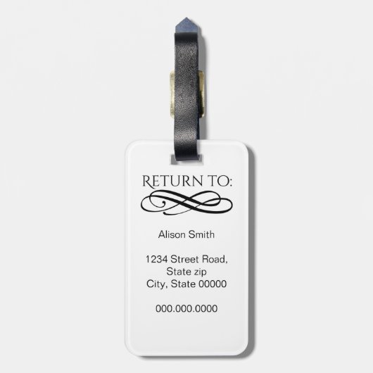 Mr & Mrs Bagagelabel (Achterkant verticaal)