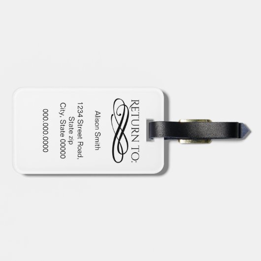 Mr & Mrs Bagagelabel (Achterkant horizontaal)