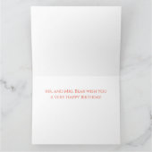 MR & MRS BEER Grote Verjaardag Kaart (Binnen)