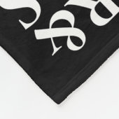 Mr. & Mrs Black and White Pattern Fleece Deken (Hoek)