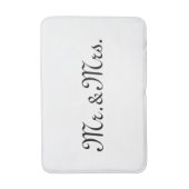Mr. & Mrs Black White Badmat (Voorkant Verticaal)