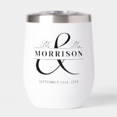 Mr. Mrs. Black White Wedding Favoriet (Voorkant)